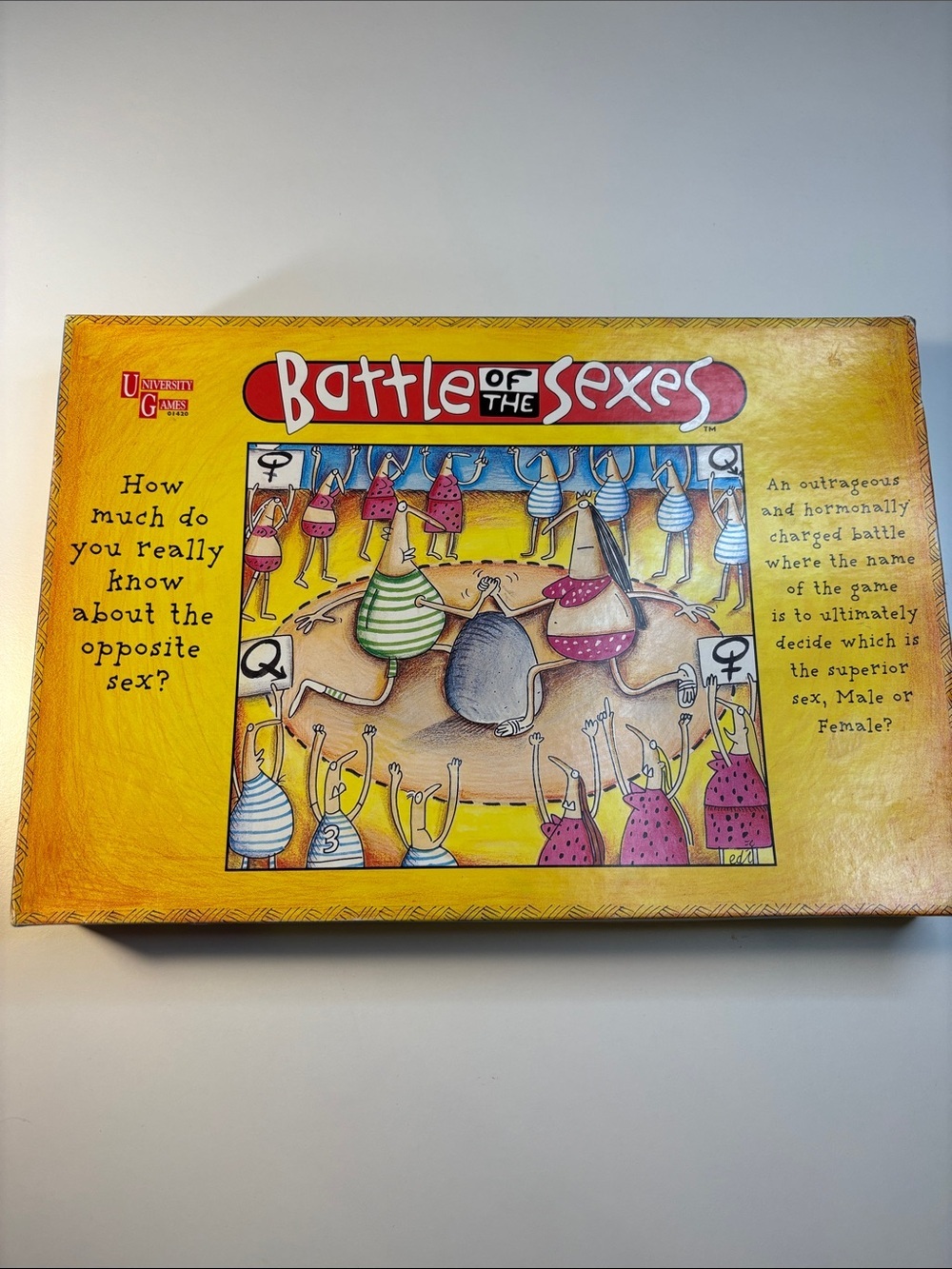 University Games Vintage Battle of the Sexes Board Game